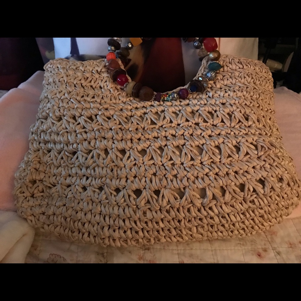 Authentic strawPurseCAPPELLA - Picture 5 of 7